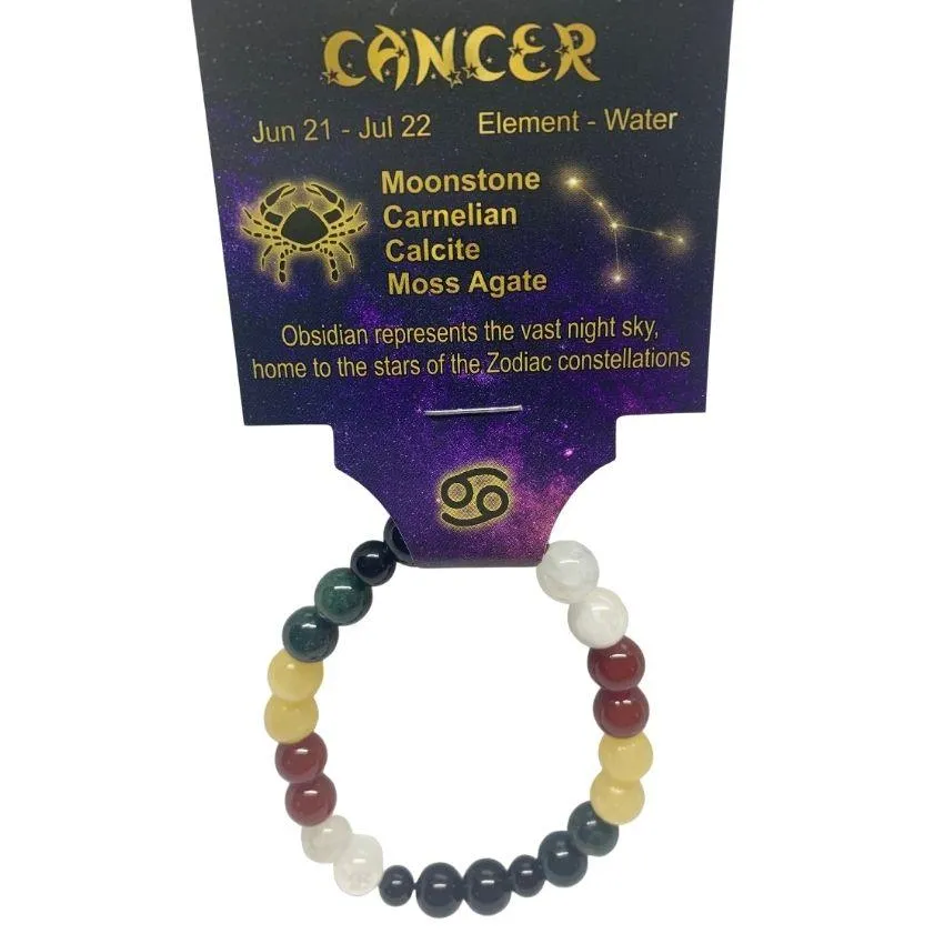 Cancer | Crystal Healing Bracelet for Zoadic Energy