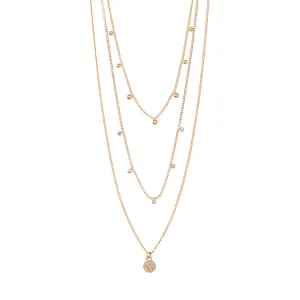 CHAYENNE crystal necklace rosegold-plated