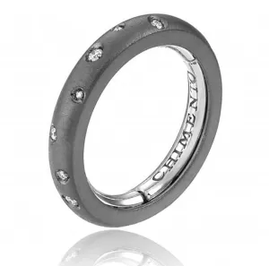Chimento Forever Brio 18ct Black Gold Diamond Adjustable Size-Fit Ring