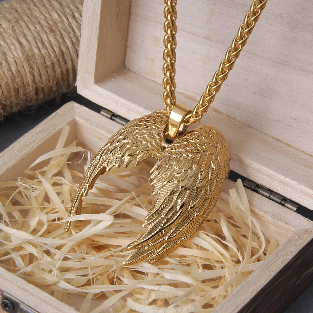 Classic Angel Wings Pendant necklace For Man