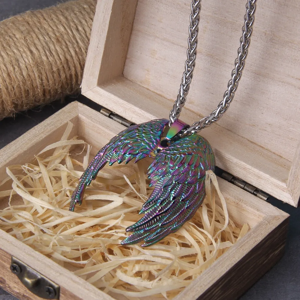 Classic Angel Wings Pendant necklace For Man