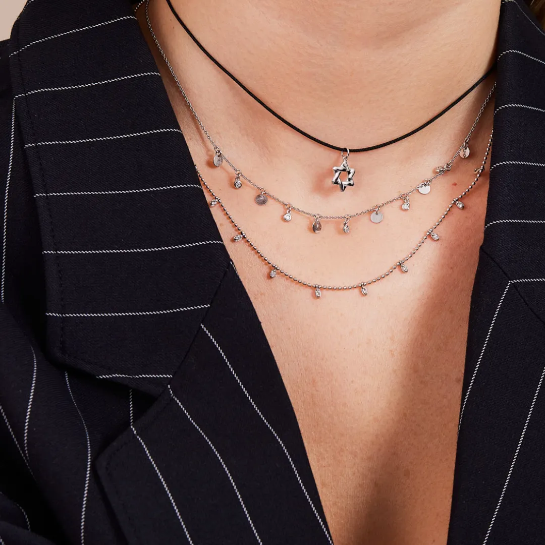 Classic Diamond Dot Necklace