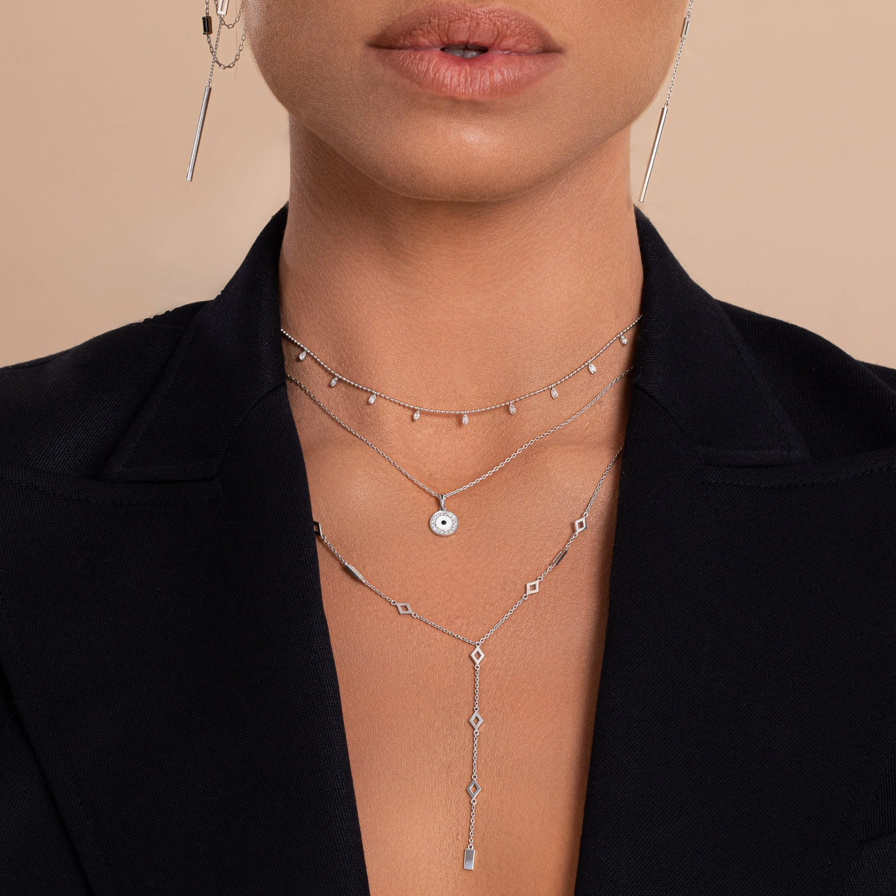 Classic Diamond Dot Necklace