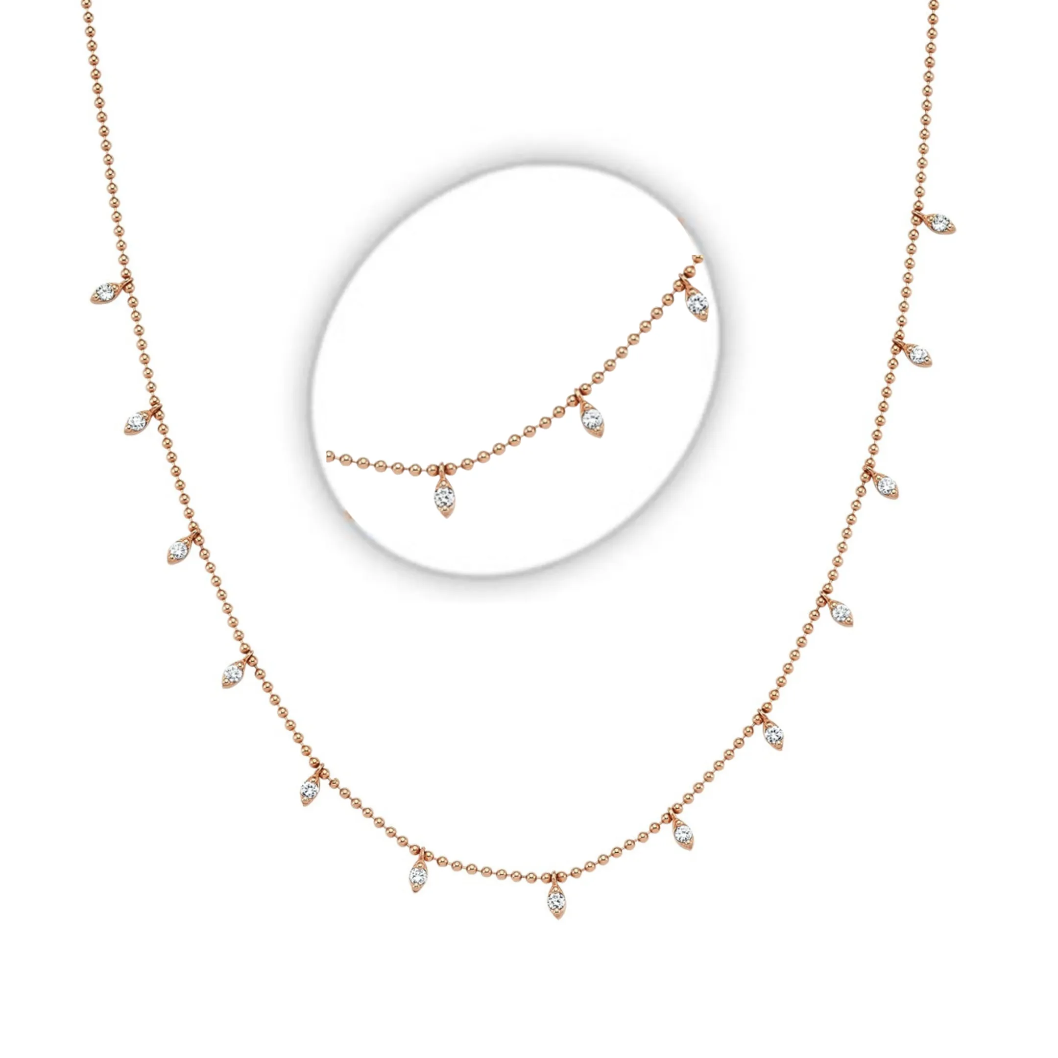 Classic Diamond Dot Necklace