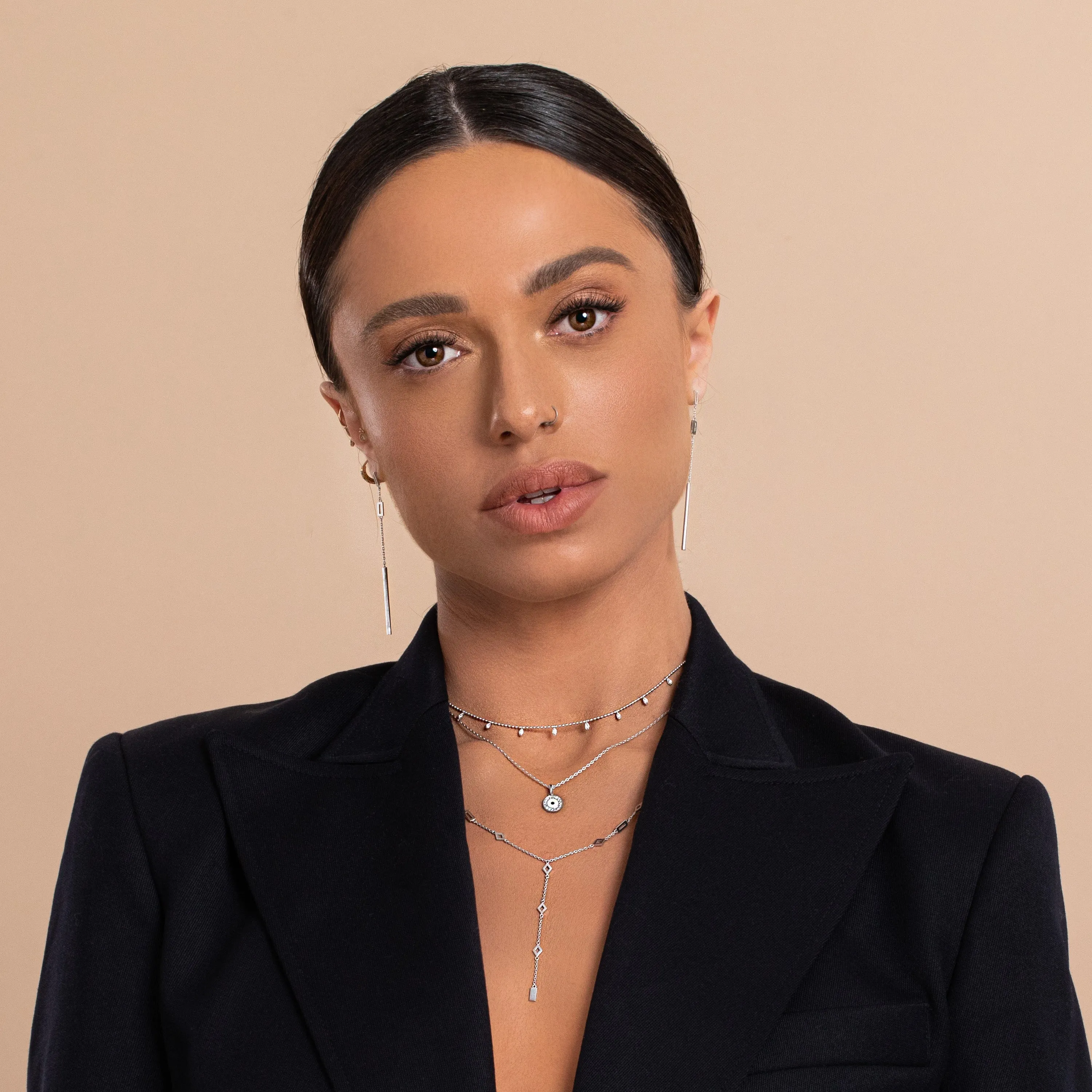 Classic Diamond Dot Necklace
