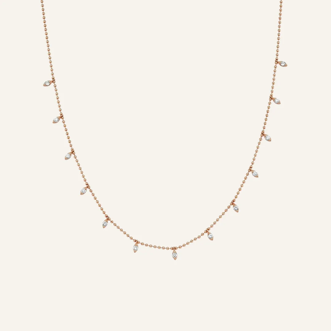 Classic Diamond Dot Necklace