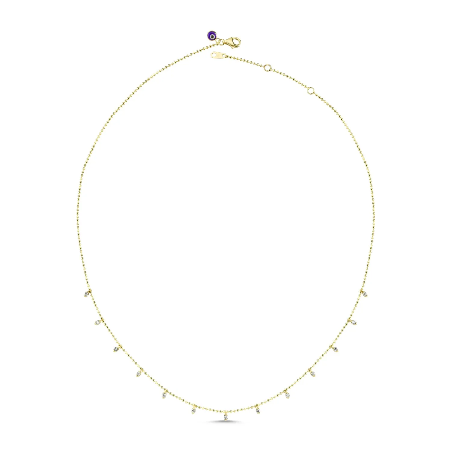 Classic Diamond Dot Necklace
