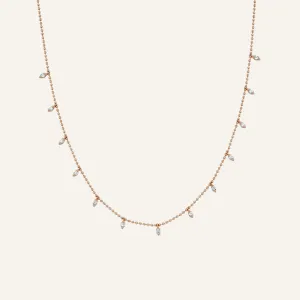 Classic Diamond Dot Necklace
