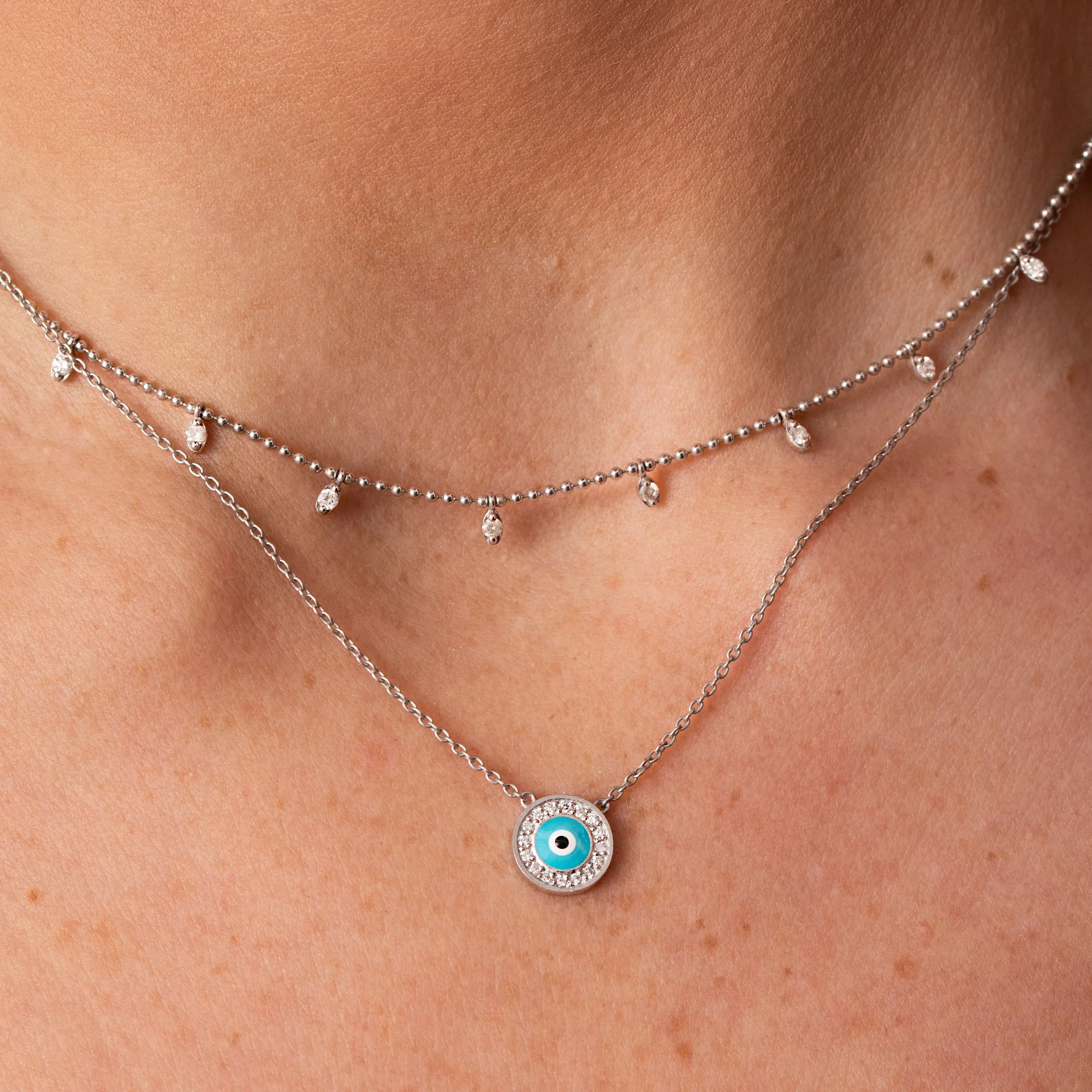 Classic Diamond Dot Necklace