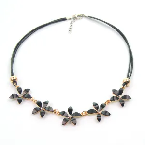Classic Imitation Crystal Chain Choker Bib Statement Pendant Necklace