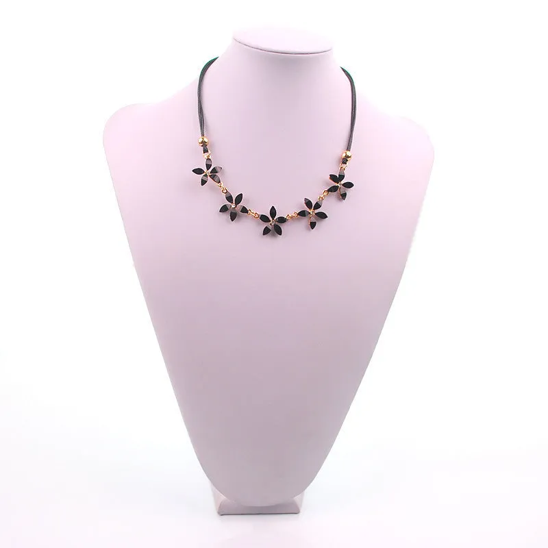 Classic Imitation Crystal Chain Choker Bib Statement Pendant Necklace
