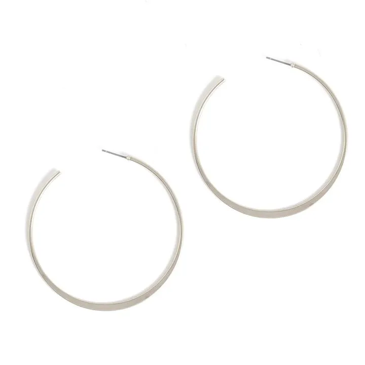 Contemporary Round Hoop with Flat Bottom