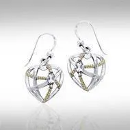 Contemporary with Rope Design Earrings MER1256