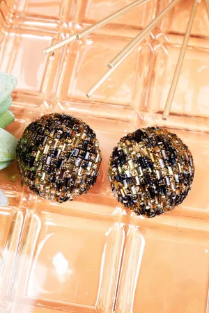 Crystal Avenue Ballroom Beauty Goldtone Earrings
