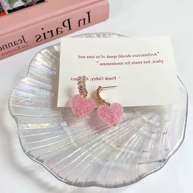 Crystal Candy Heart Earrings