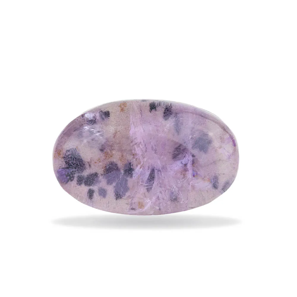 Dalmatian Jasper and Amethyst Cushion Ring
