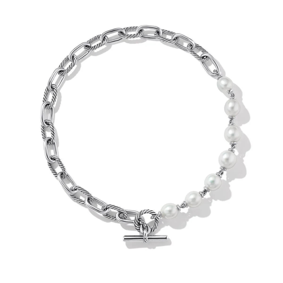 David Yurman DY Madison(R) Pearl Chain Necklace in Sterling Silver - 20 Inches