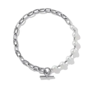 David Yurman DY Madison(R) Pearl Chain Necklace in Sterling Silver - 20 Inches