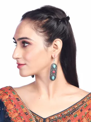 DESI COLOUR Multicoloured Contemporary Chandbalis