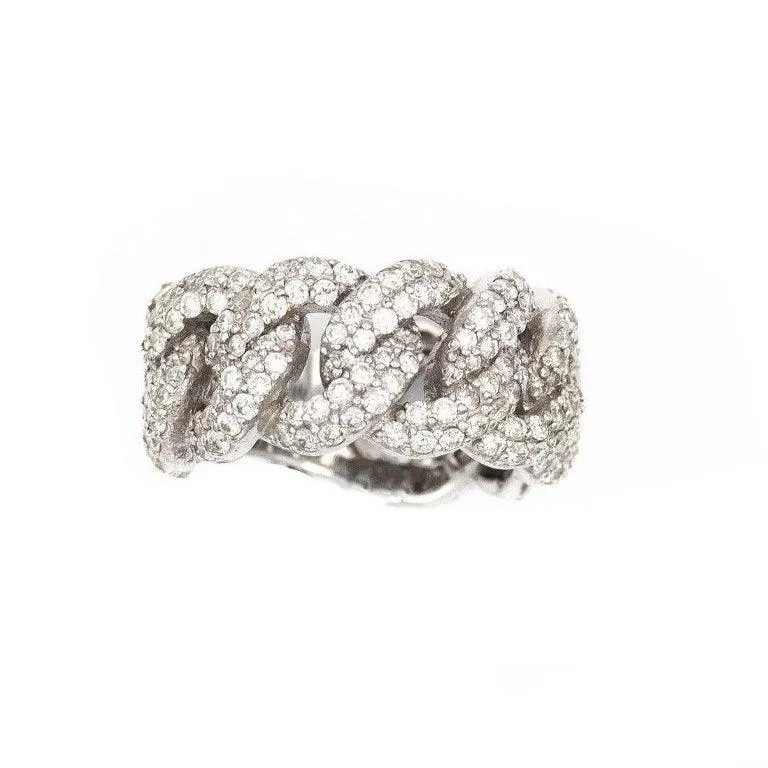 Diamond Cuban Link Ring