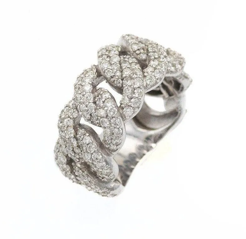 Diamond Cuban Link Ring