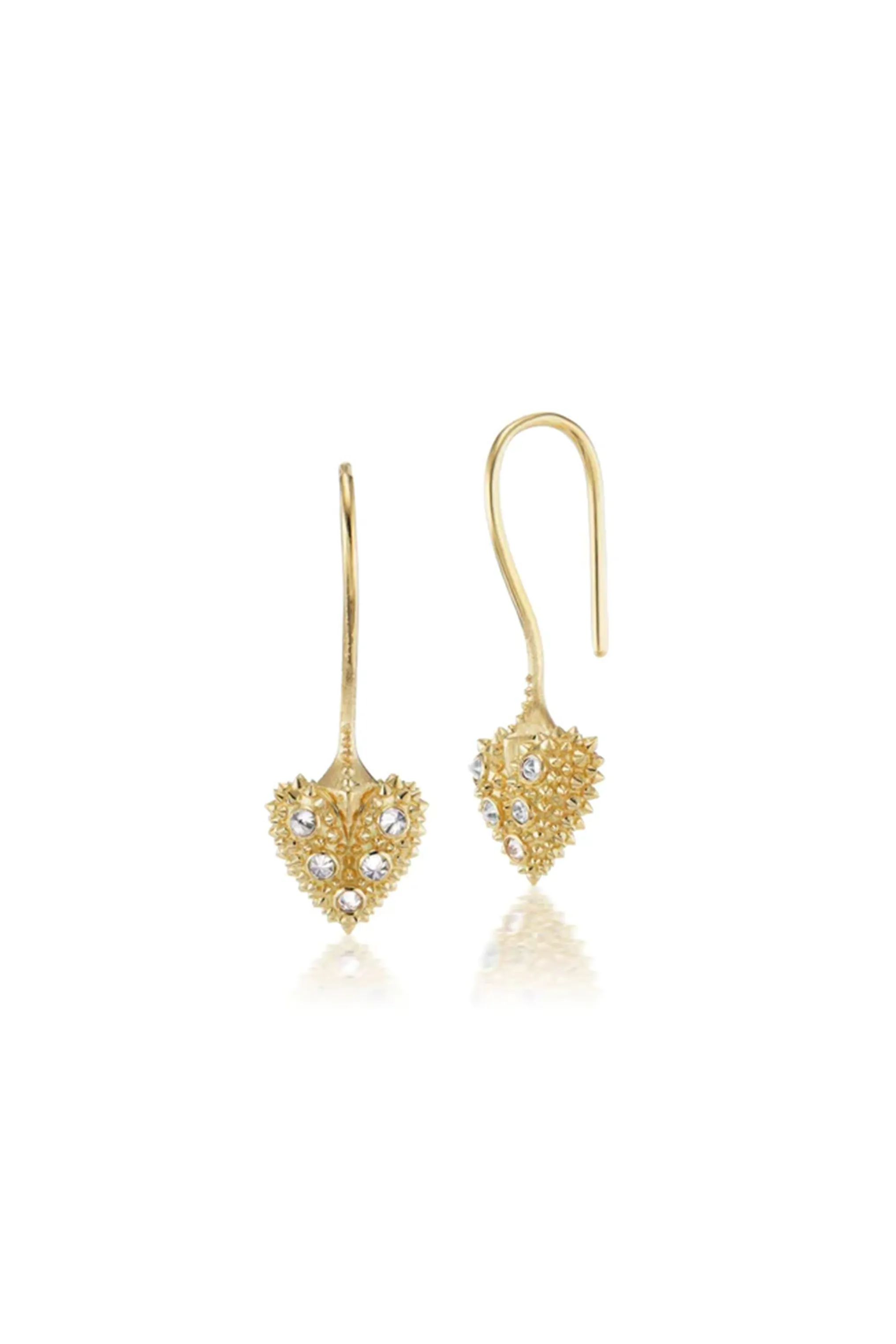 Diamond Pierce Your Heart Drop Earrings