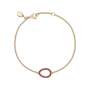 Faberge Colours of Love Sasha 18ct Rose Gold Ruby Egg Bracelet
