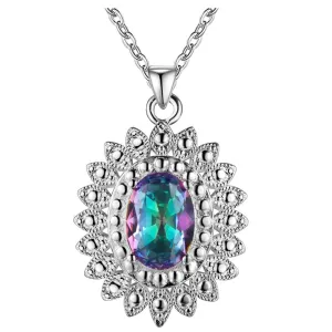 Fashion Silver Plated Pendant Necklace For Women