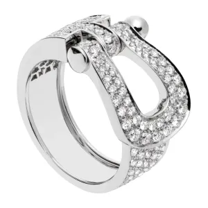FRED Force 10 Ring in 18K white gold and diamonds