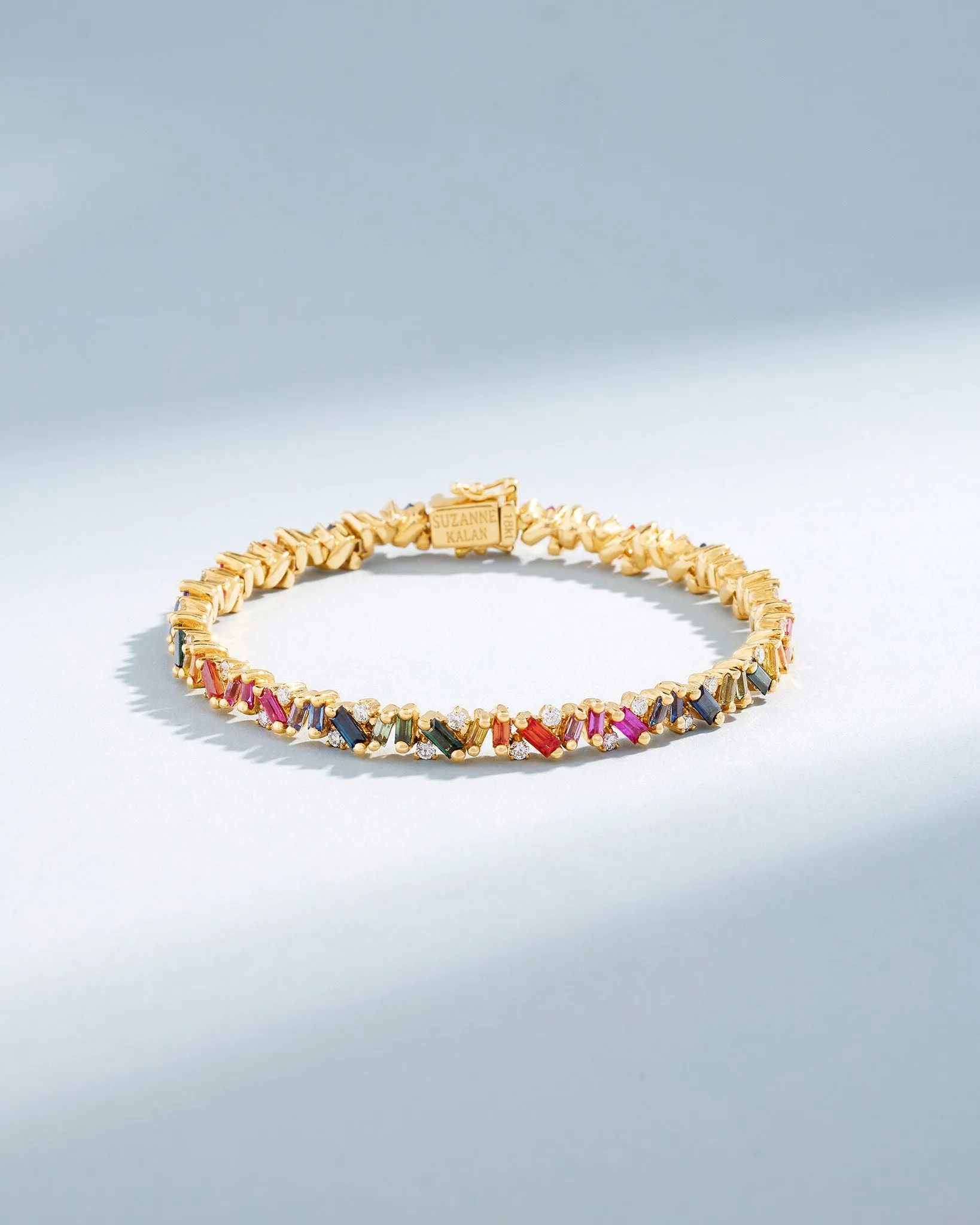 Frenzy Rainbow Sapphire Tennis Bracelet