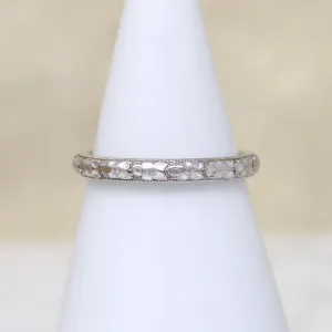 Fresh "Orange Blossom" Platinum Band by Traub