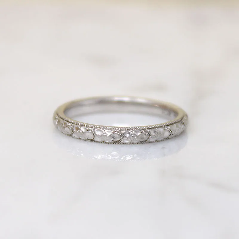 Fresh "Orange Blossom" Platinum Band by Traub