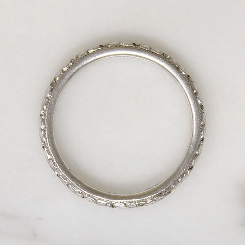 Fresh "Orange Blossom" Platinum Band by Traub