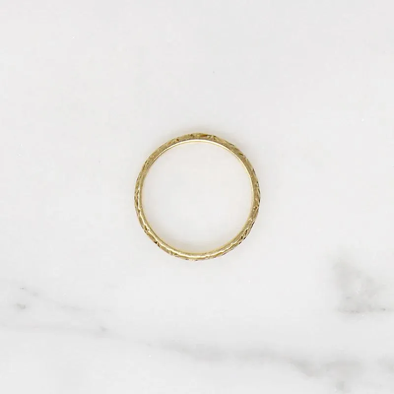Garland of Flowers Itty Bitty 10k Gold Tiny Ring