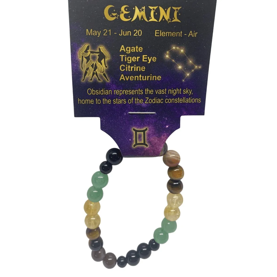 Gemini | Crystal Healing Bracelet for Zoadic Energy