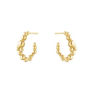 Georg Jensen Moonlight Grapes 18ct Yellow Gold Hoop Earrings