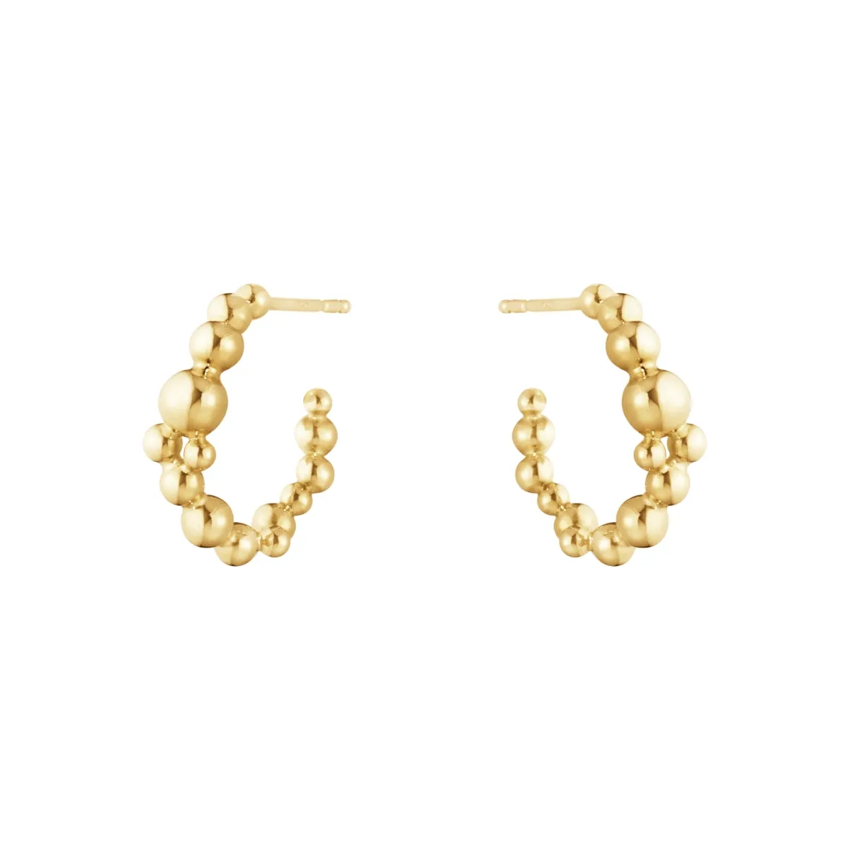 Georg Jensen Moonlight Grapes 18ct Yellow Gold Hoop Earrings