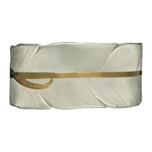 Gold Accent Feather Bracelet