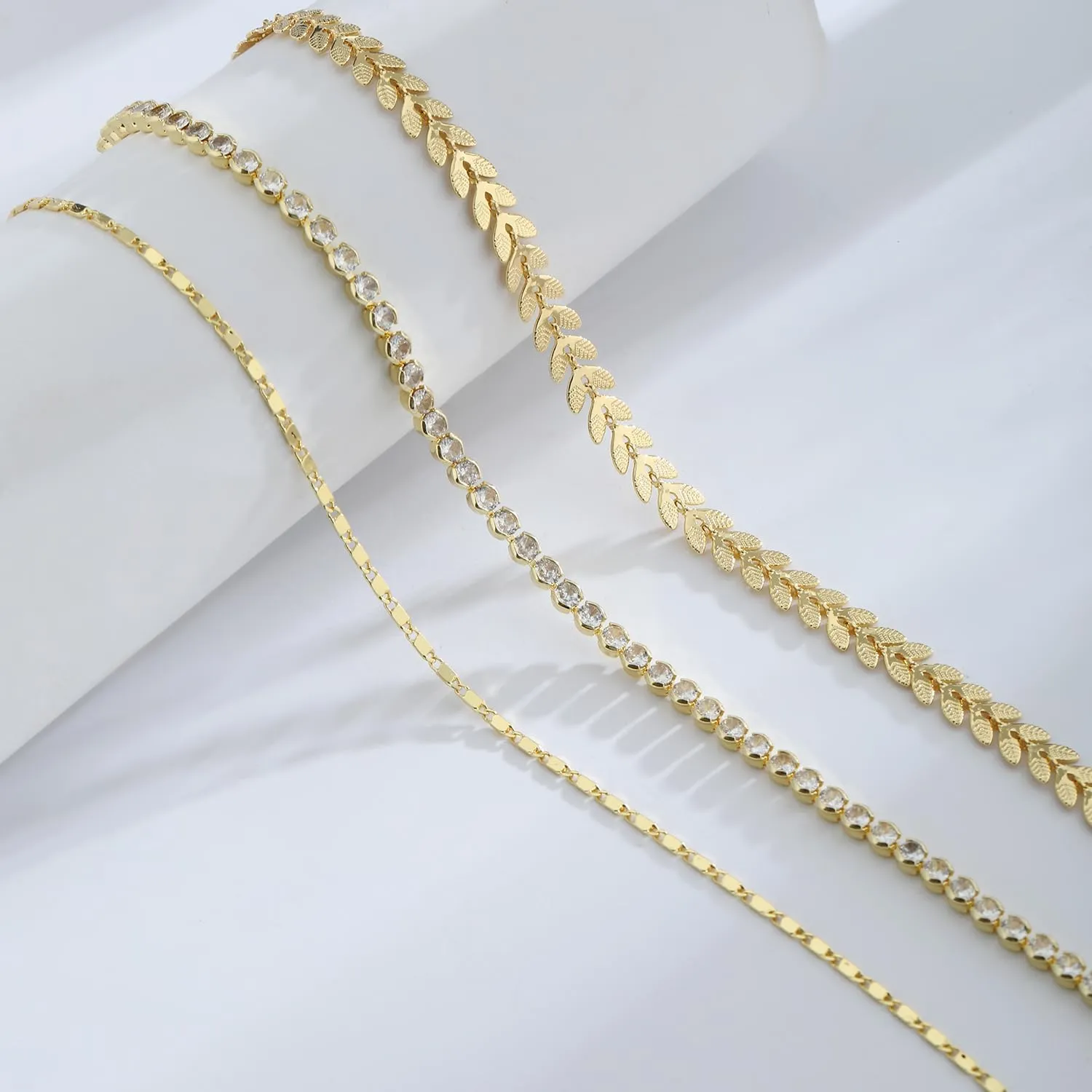 Gold Anklets for Women Waterproof 14k Gold Plated Cuban Link Anklets Non Tarnish Rope Herringbone Ankle Chain Summer Beach Jewelry Gifts for Women