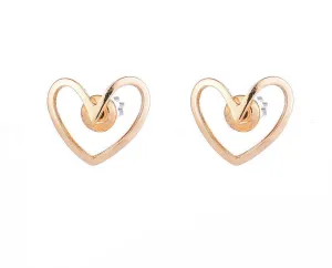 Gold Heart Earrings