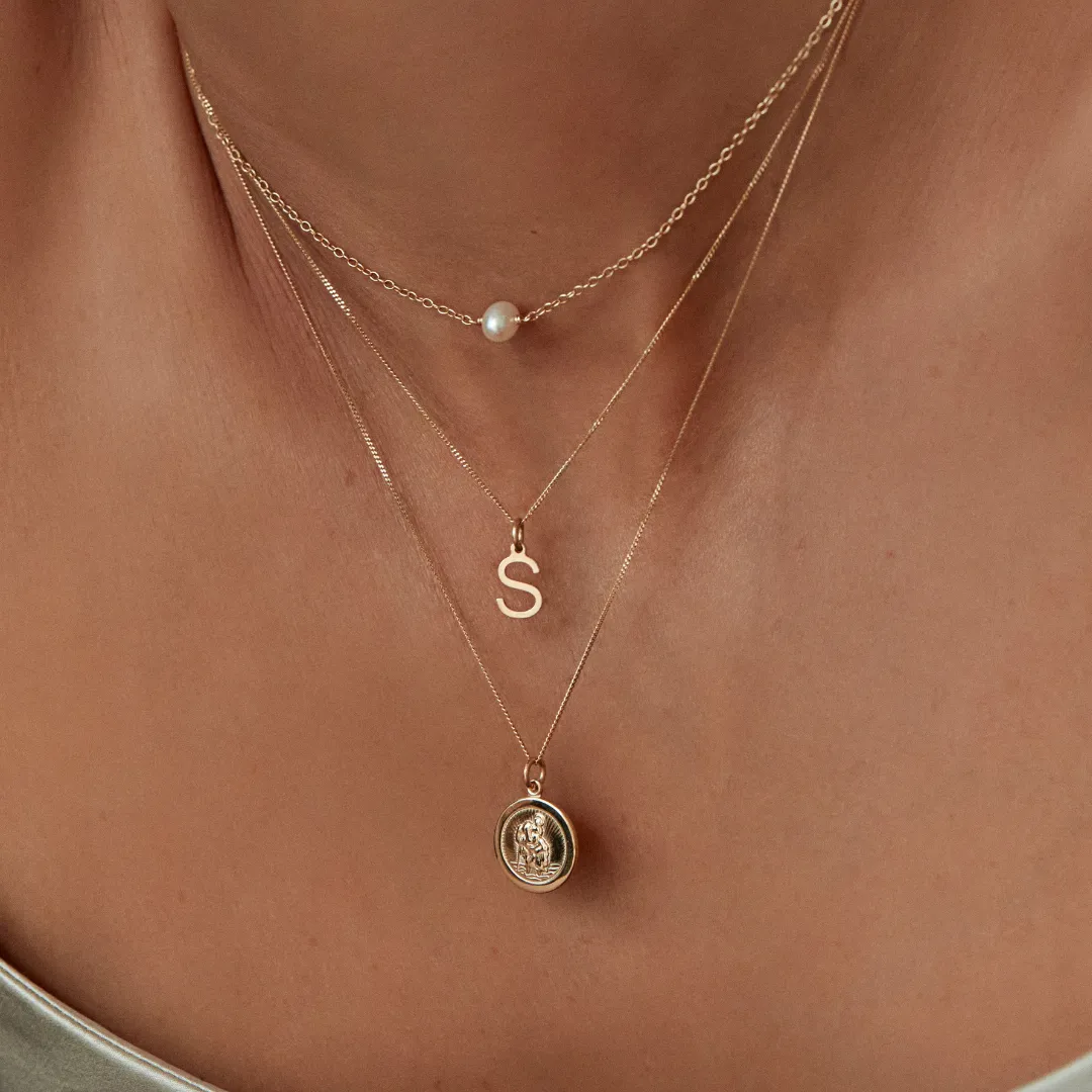 Gold Single Pearl Choker