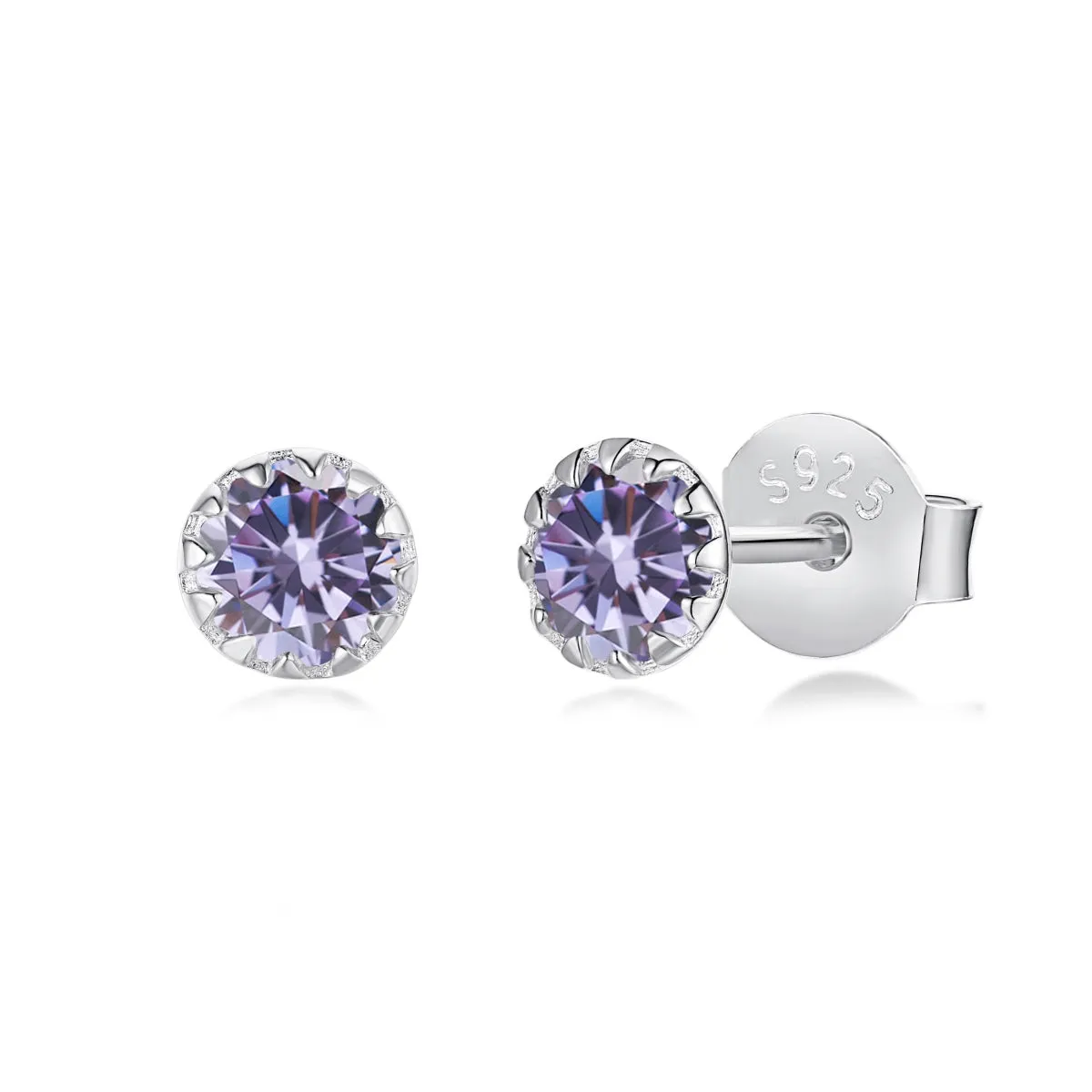 [Goodv]Sparkling Colorful Round Shape Earrings