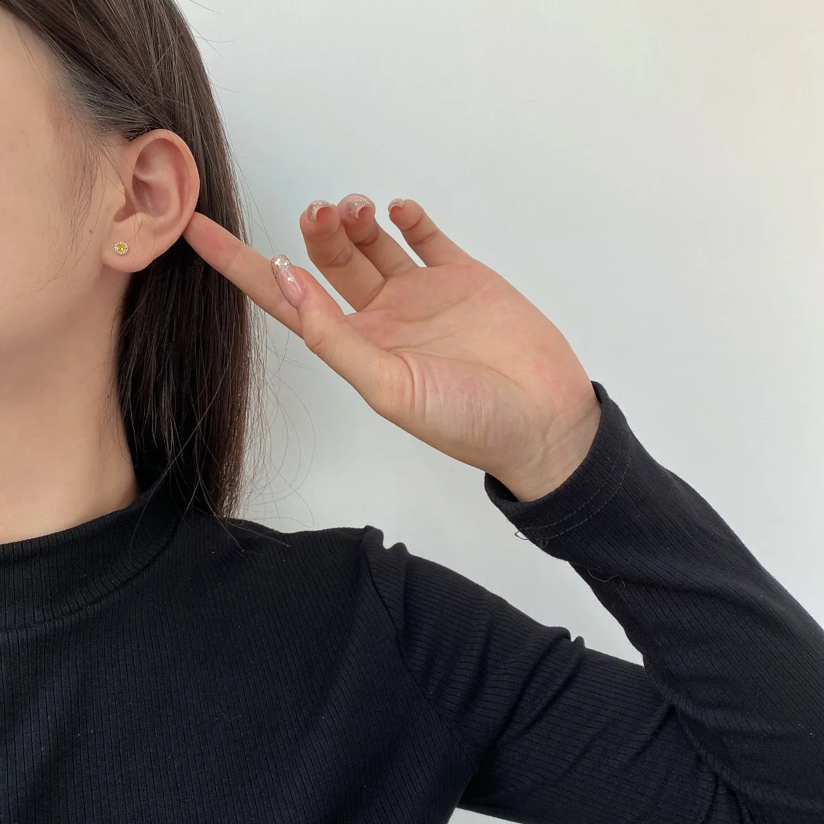 [Goodv]Sparkling Colorful Round Shape Earrings