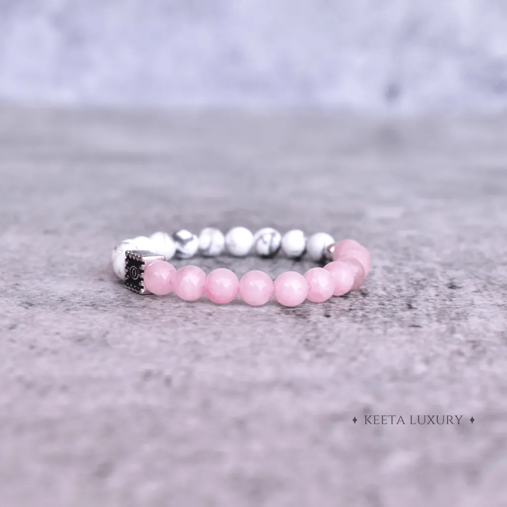 Guardian Eye - Rose Quartz & Howlite Bracelets