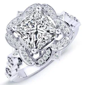 Hana - Princess Lab Diamond Engagement Ring (IGI Certified)