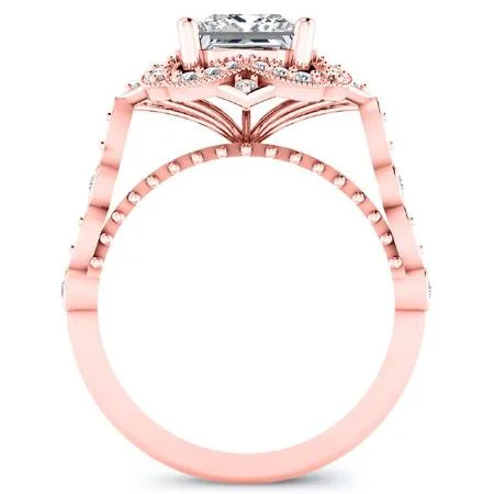 Hana - Princess Lab Diamond Engagement Ring (IGI Certified)