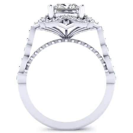Hana - Princess Lab Diamond Engagement Ring (IGI Certified)