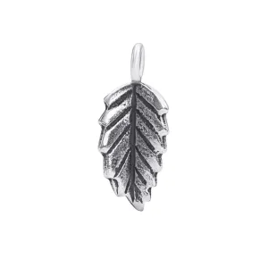 Hill Tribe Silver Elm Leaf Charm Boho Nature Charms