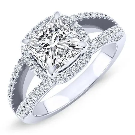 Honesty - Princess Lab Diamond Engagement Ring (IGI Certified)