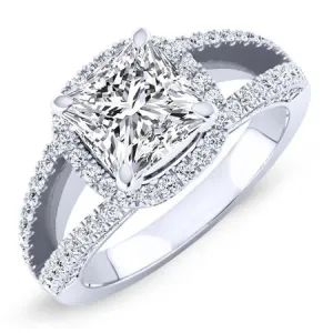 Honesty - Princess Lab Diamond Engagement Ring (IGI Certified)